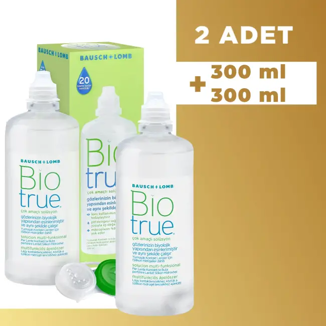 Bio True Solüsyon 300 ml + 300 ml (2 adet) - 1