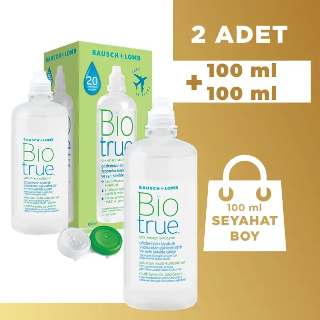 Bio True Solüsyon 100 ml + 100 ml (2 adet) - 1